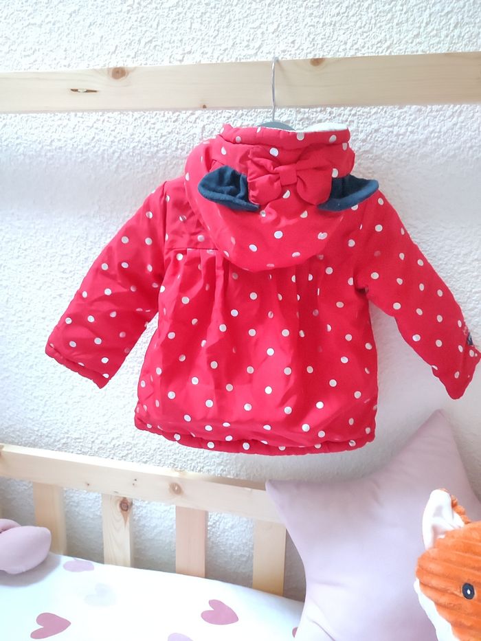 Manteau bébé fille - Minnie mouse - 12 mois - Très bon état - Disney baby x Orchestra - photo numéro 3