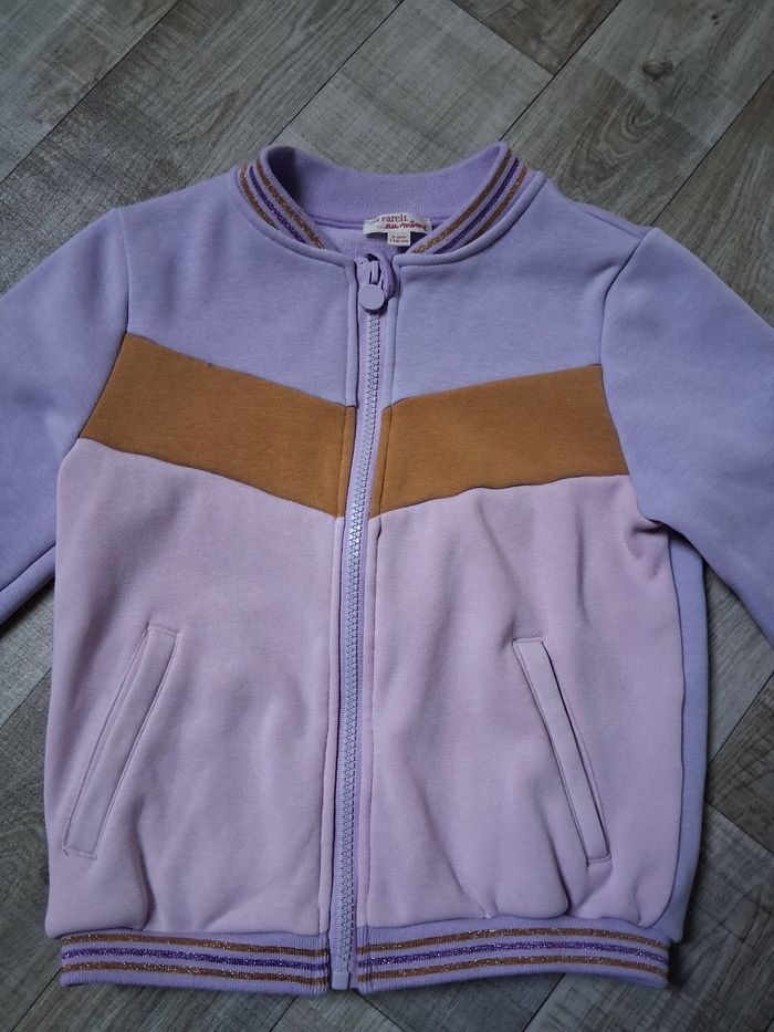 Veste de jogging fille rose et parme 6 ans - photo numéro 4