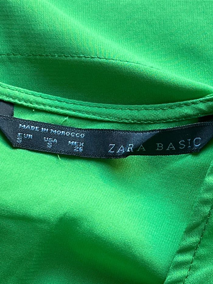 Blouse verte Zara S - photo numéro 6