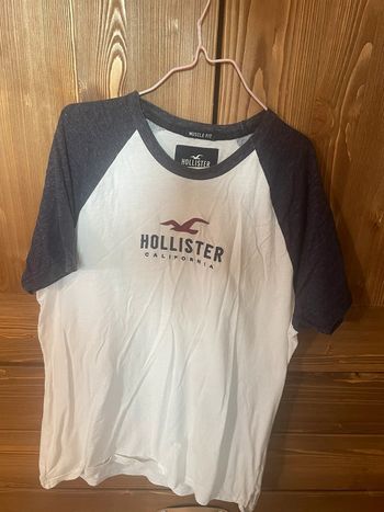 Tee shirt hollister blanc et bleu