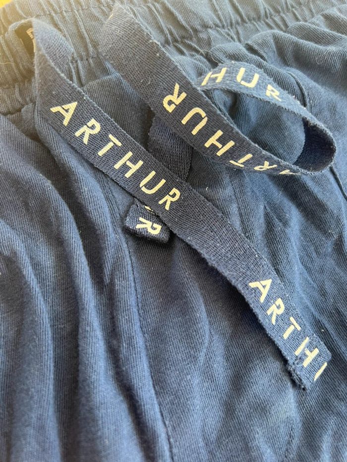 short de pyjama arthur bleu marine - photo numéro 3