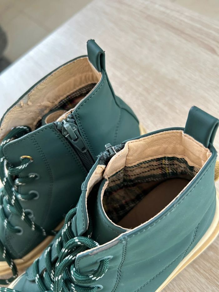 Chaussures hautes 32 vert - photo numéro 3