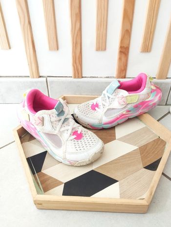 Baskets sport blanches /roses 31