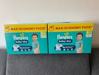 Lot de 2 Maxi pack Pampers T.6
