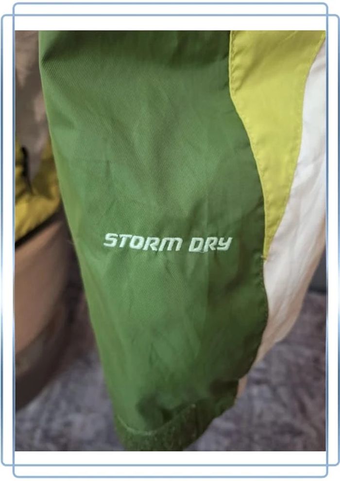 Blouson columbia femme verte et blanche / série storm dry / taille M brodé (279) - photo numéro 7