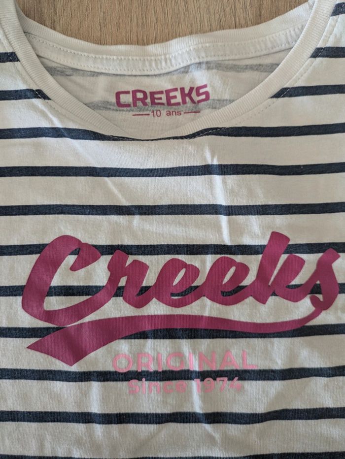Tee shirt creeks 10 ans - photo numéro 2