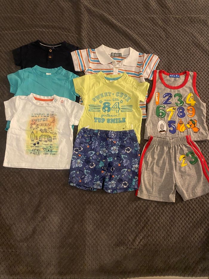 Lot vêtements été bébé garçon 12 mois 1 an