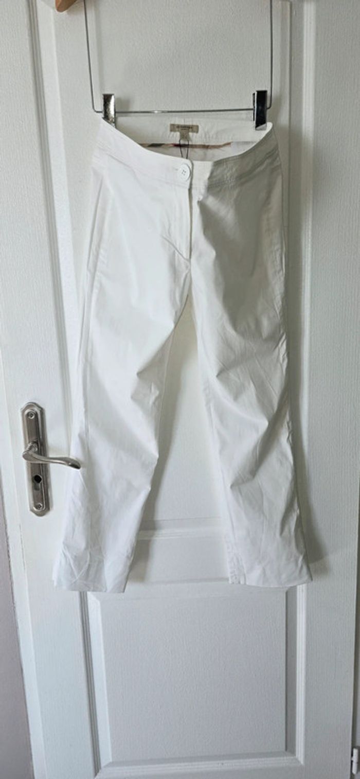 Pantalon Burberry London Blanc avec étiquettes - photo numéro 5