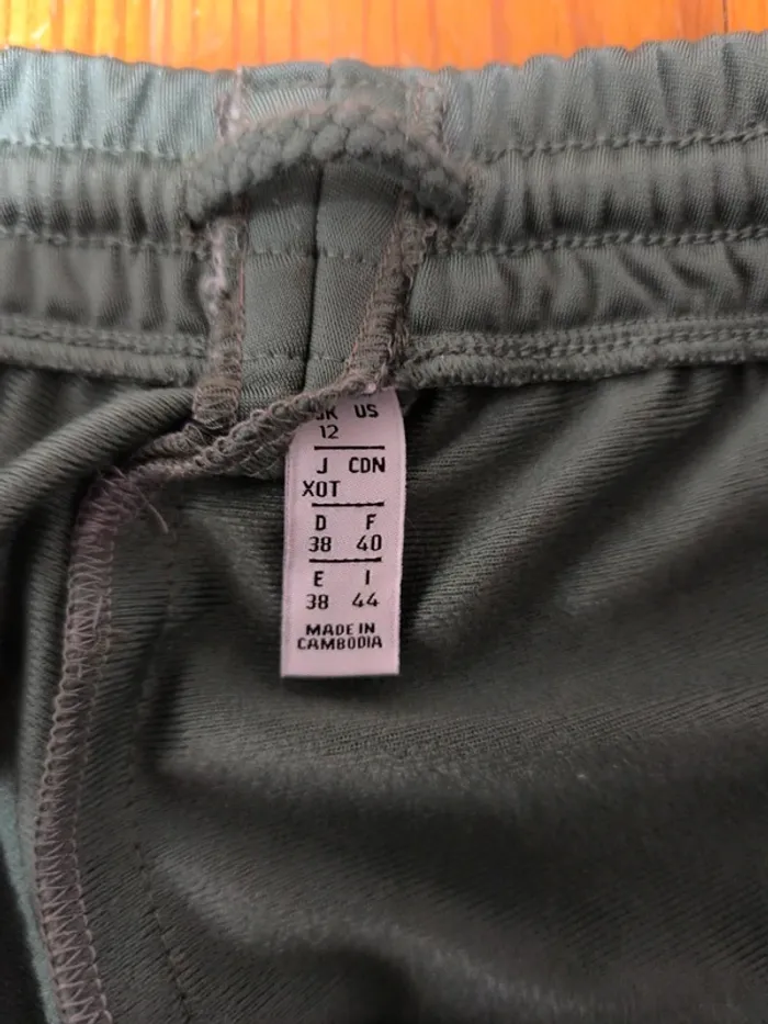 Pantalon Adidas - Adibreak - À boutons - Olive, blanc - Taille L - photo numéro 4