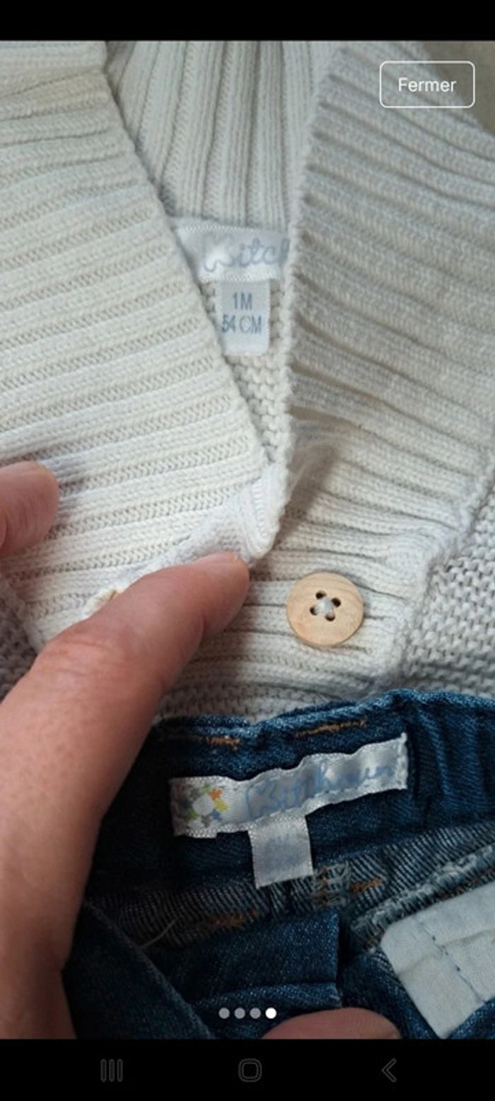Lot de 2 ensembles taille 1 mois - photo numéro 3