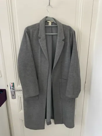 Manteau long gris H&M
