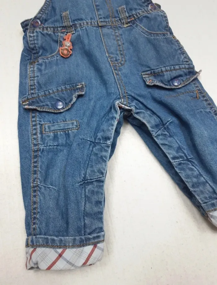 Salopette pantalon en jean Sergent Major 9 mois - photo numéro 2