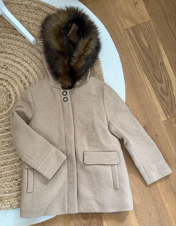 Duffle-coat camel Zara Kids - photo numéro 5