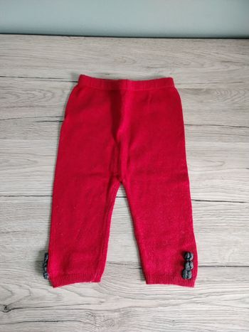 Legging laine avec nœud aux chevilles 6 mois fille 