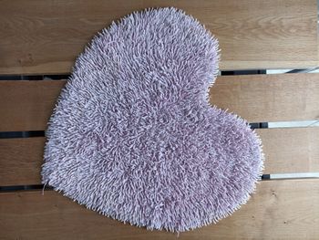 Tapis coeur rose clair Vertbaudet