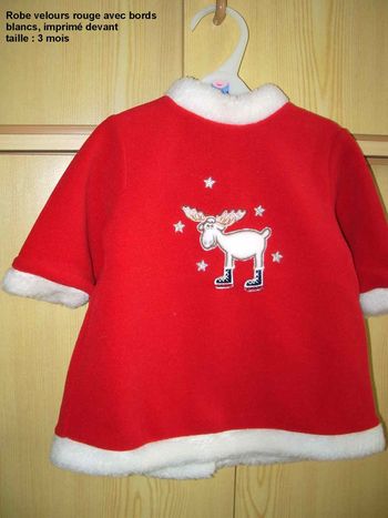 ROBE Noel, taille 3 mois