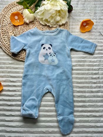 Pyjama 1 mois Obaïbi en velours