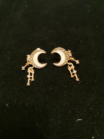 Boucles d'oreilles lune