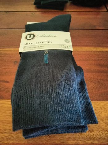 Lot de 2 paires de chaussettes en 43/46 u collection