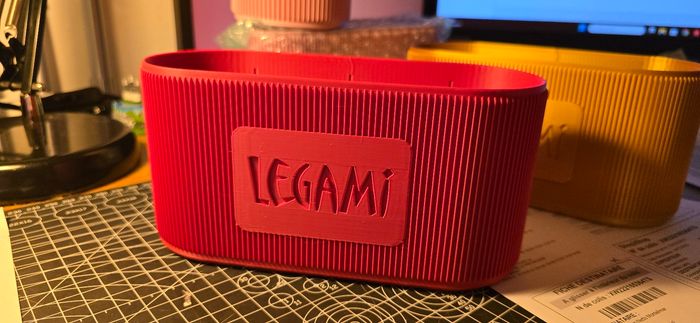 Lot pot legami et organiseur legami rouge - photo numéro 3