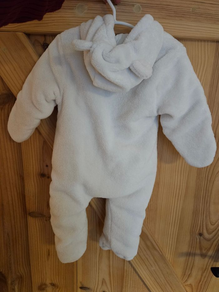 Combinaison pilote neuve Noukie's blanche 6 mois - photo numéro 2