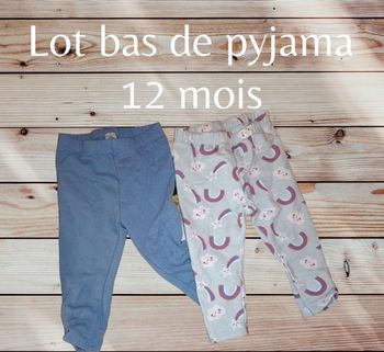 Lot de 2 Bas de Pyjama Bébé