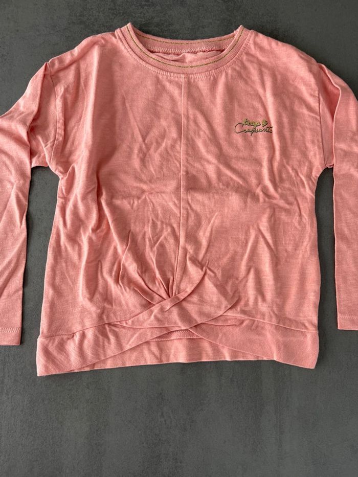Tee-shirt à manches longues fille 5 ans - photo numéro 3