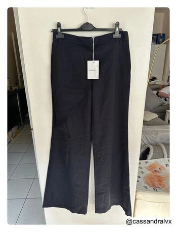 Pantalon noir fluide en laine - Givenchy