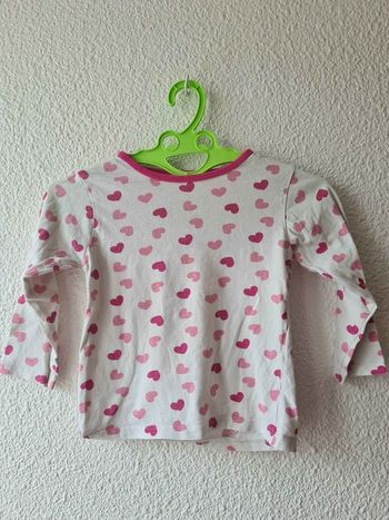 tee-shirt blanc avec coeur Kiabi