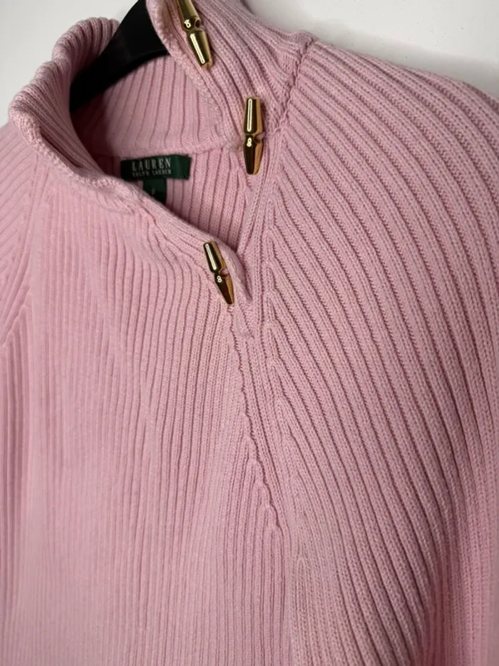 🌸 pull Torsadée Lauren / Ralph Lauren- Rose / T-S 🌸 - photo numéro 3
