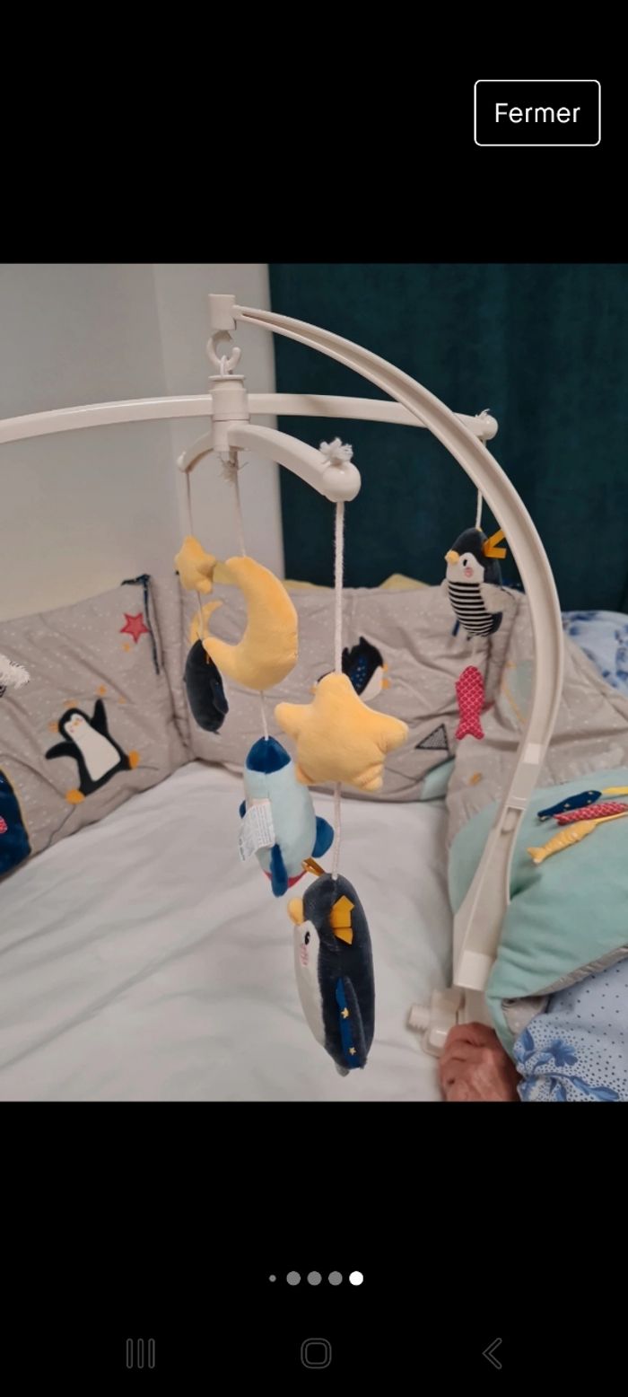 Tour de lit bébé et mobile Nanouk - photo numéro 2