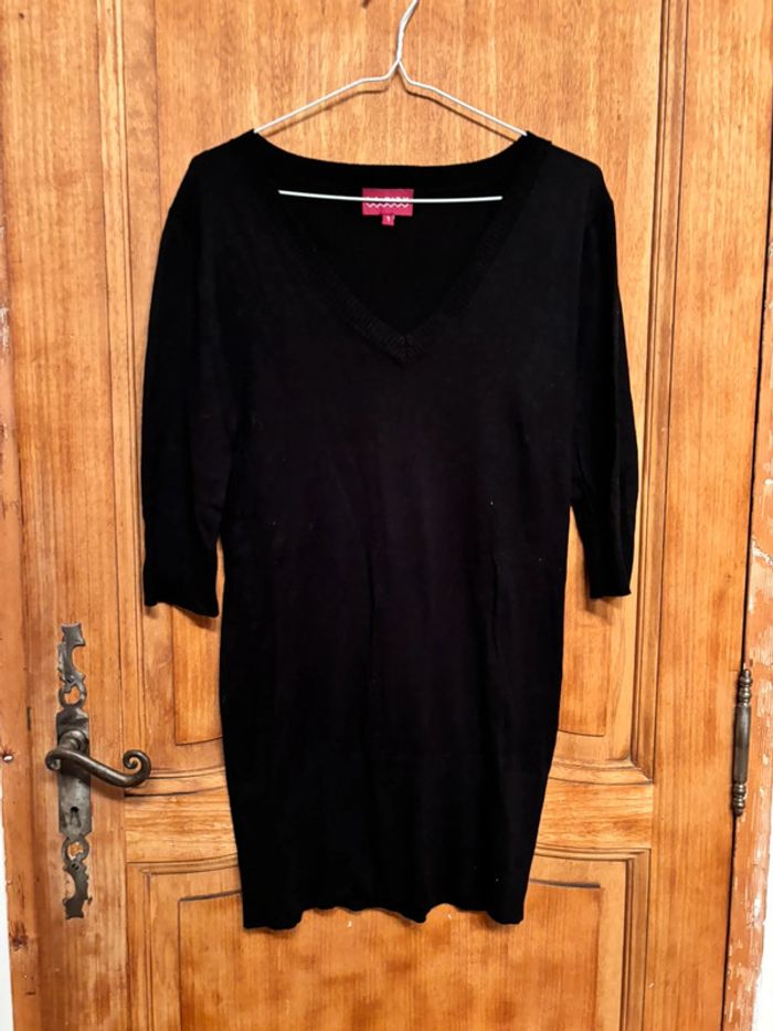 Robe pull manches 3/4