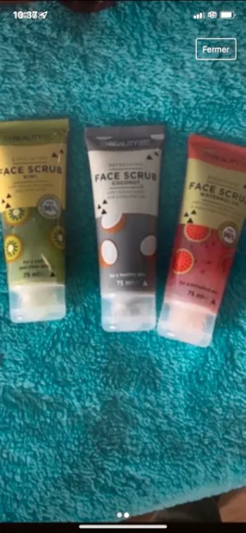 Lot masques  visage aux fruits
