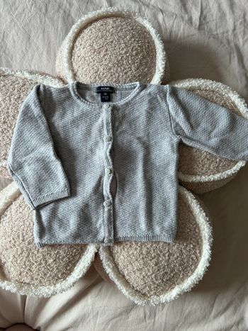 Gillet en maille gris