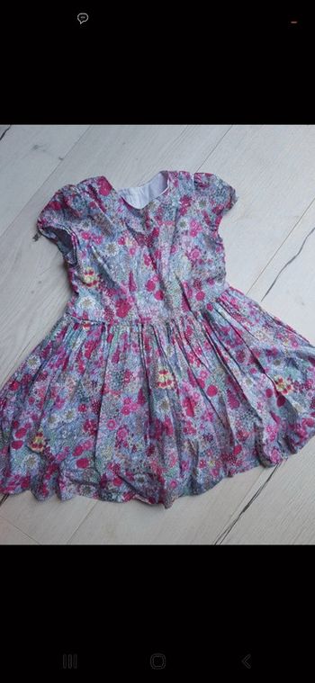 Robe liberty jacadi doublée 4 ans neuve