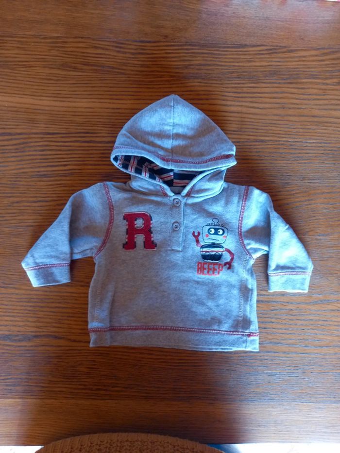 Pull à capuche 12 mois