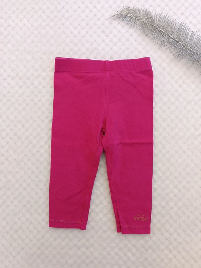 🔸 Legging rose fushia Orchestra – 12 mois fille 🔸