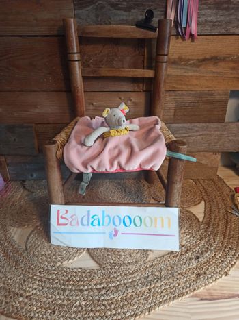 Doudou souris mademoiselle et ribambelle moulin roty tbe
