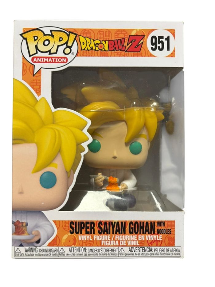 Figurine Funko Pop Dragon Ball Z Super Saiyan Gohan with noodles 951 neuf