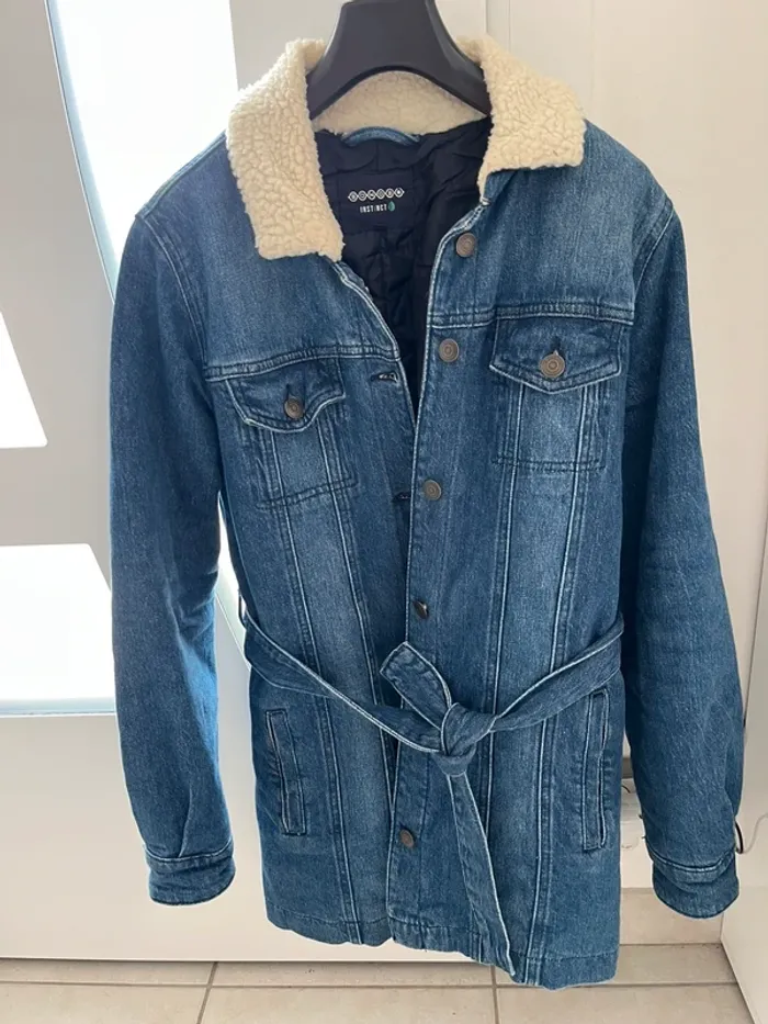 Veste longue en jean bonobo