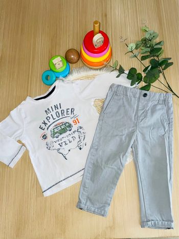T-shirt et pantalon 18 mois garçon (80cm)