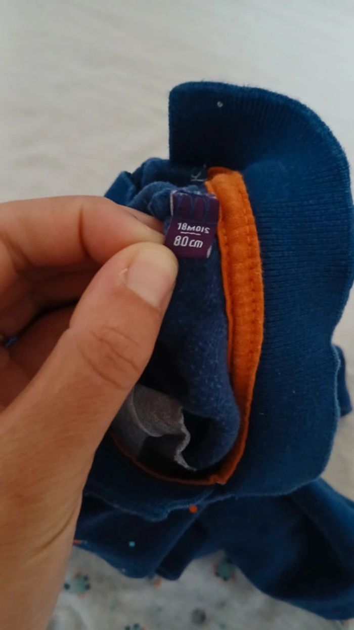 Pyjama velours 18m sergent major - photo numéro 4