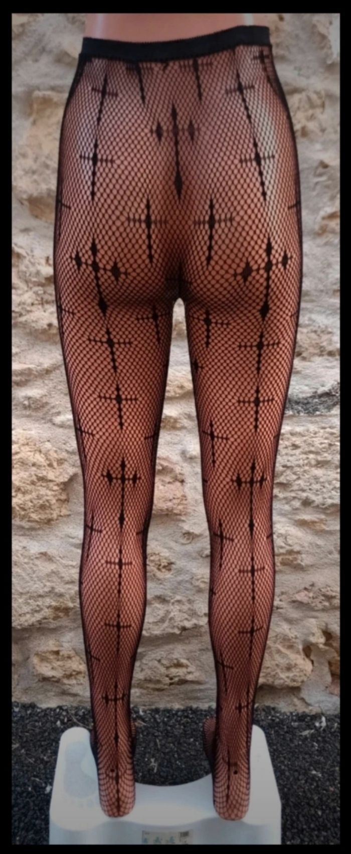 Collant résille motif fantaisie - photo numéro 3