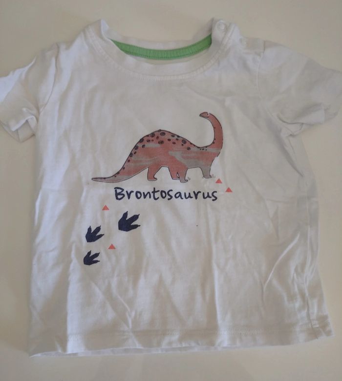 Lot 2 T-shirt bébé Lupilu 12 mois - photo numéro 3