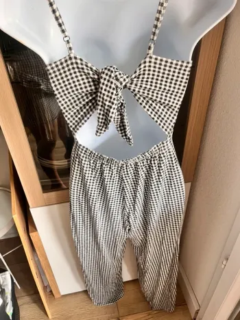 Combinaison carreaux Vichy stradivarius taille s