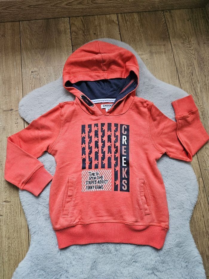 Sweat à capuche rouge Creeks 4 ans