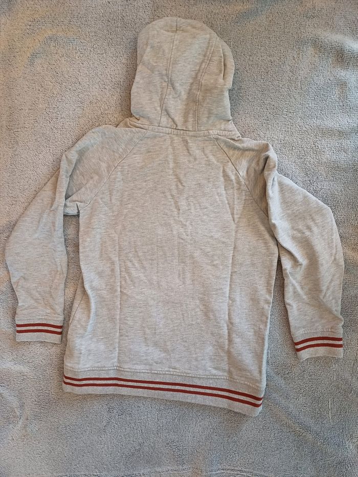 Sweat à capuche gris - VertBaudet - photo numéro 3