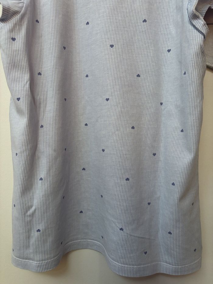Pyjama fille rayé bleu clair et blanc H&M 8-10 ans - photo numéro 7