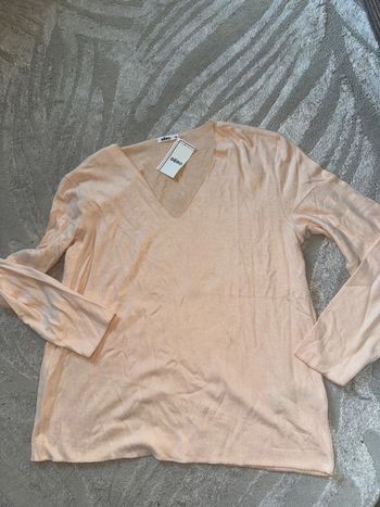 Pull col V gemo couleur abricot taille xl