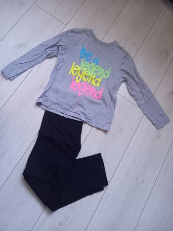 pyjama noir et gris